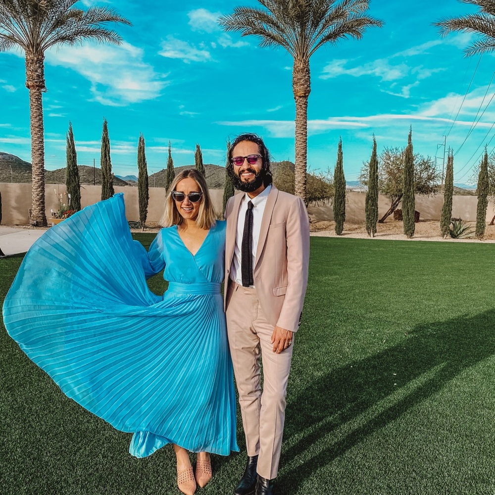 H&M blue dress